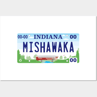 Mishawaka License Plate Posters and Art